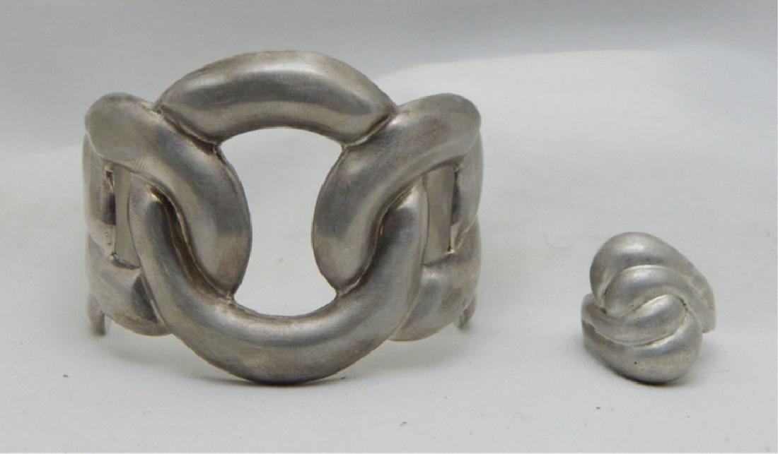 Large Design Sterling Silver Ring and Bracelet (1 of 6)