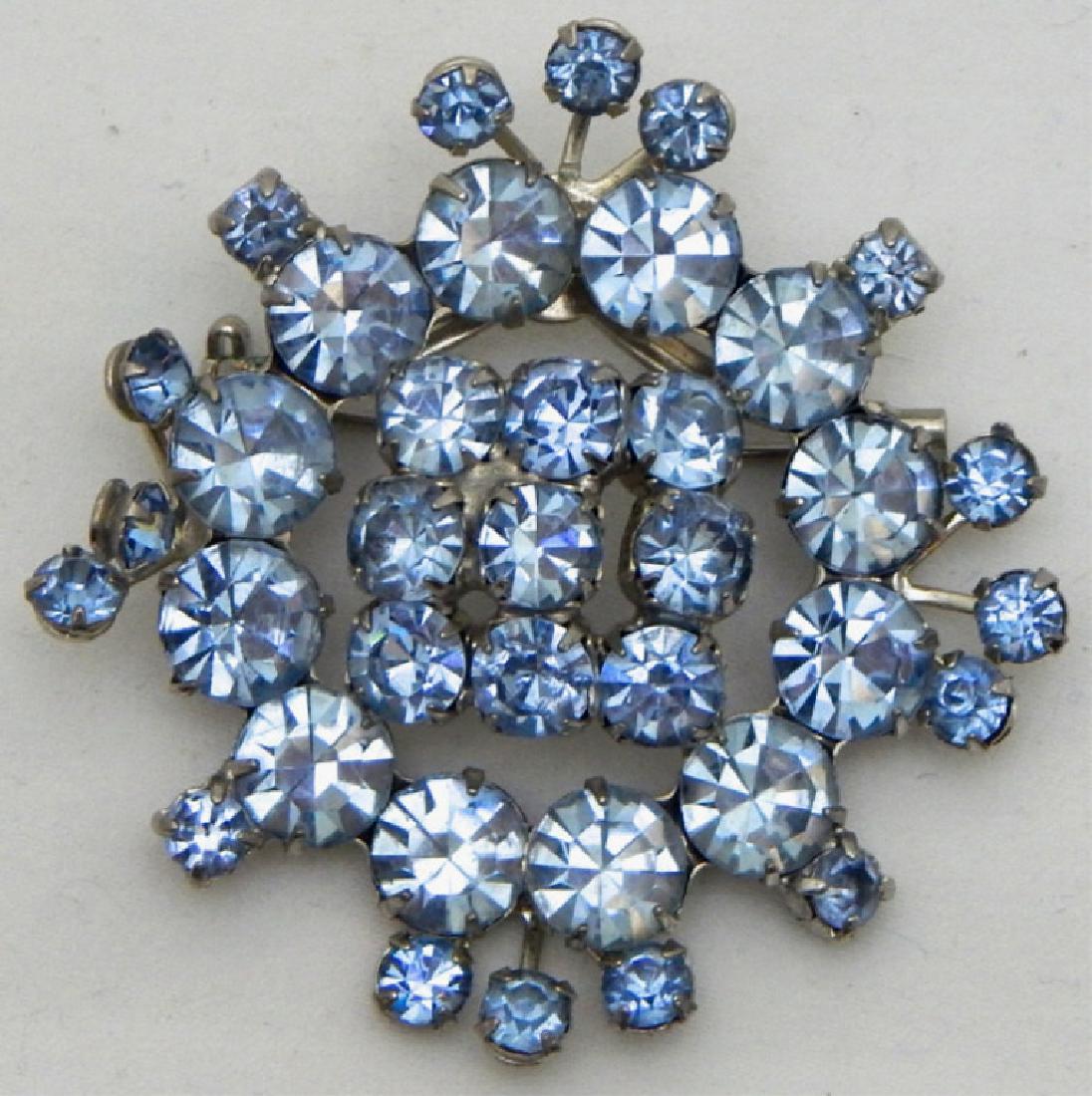 Vintage Artist Signed Rhinestone Brooch (1 of 3)