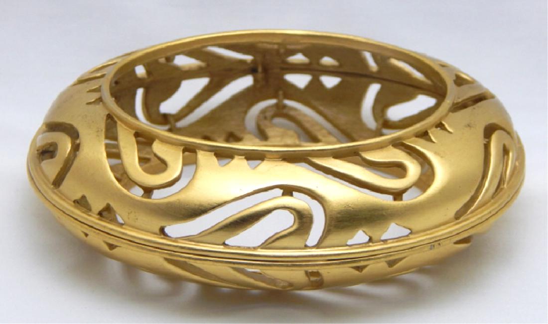 Large Vintage Exclusive Design Bangle Bracelet (1 of 3)
