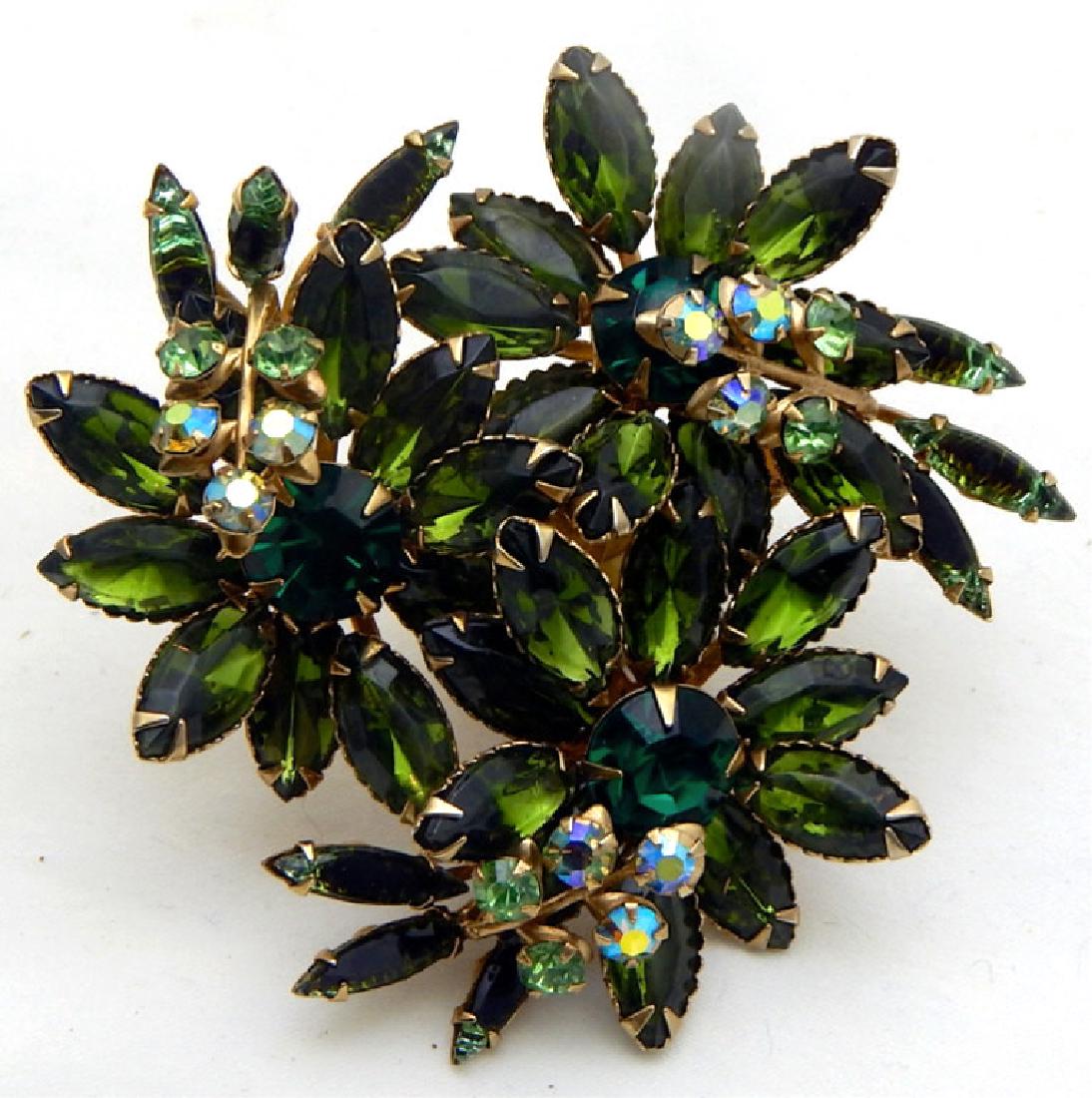 Large Vintage Rhinestone Brooch (1 of 2)