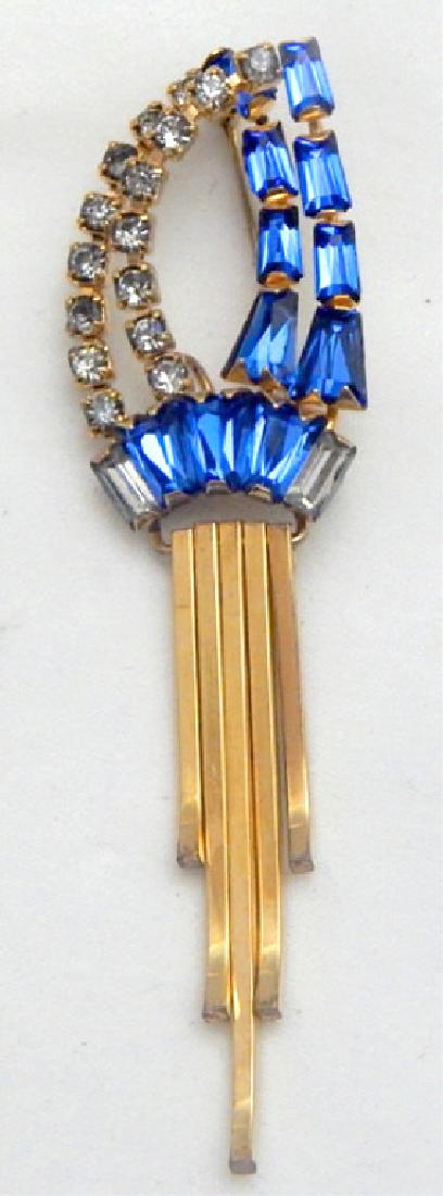 Vintage Rhinestone Unique Design Brooch (1 of 3)
