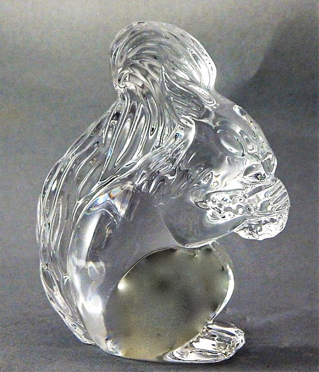 Waterford Squirrel: Signed. Good condition. Measures 3 1/2" x 2 3/4". Estimate $30 - $60 Starting Bid $10