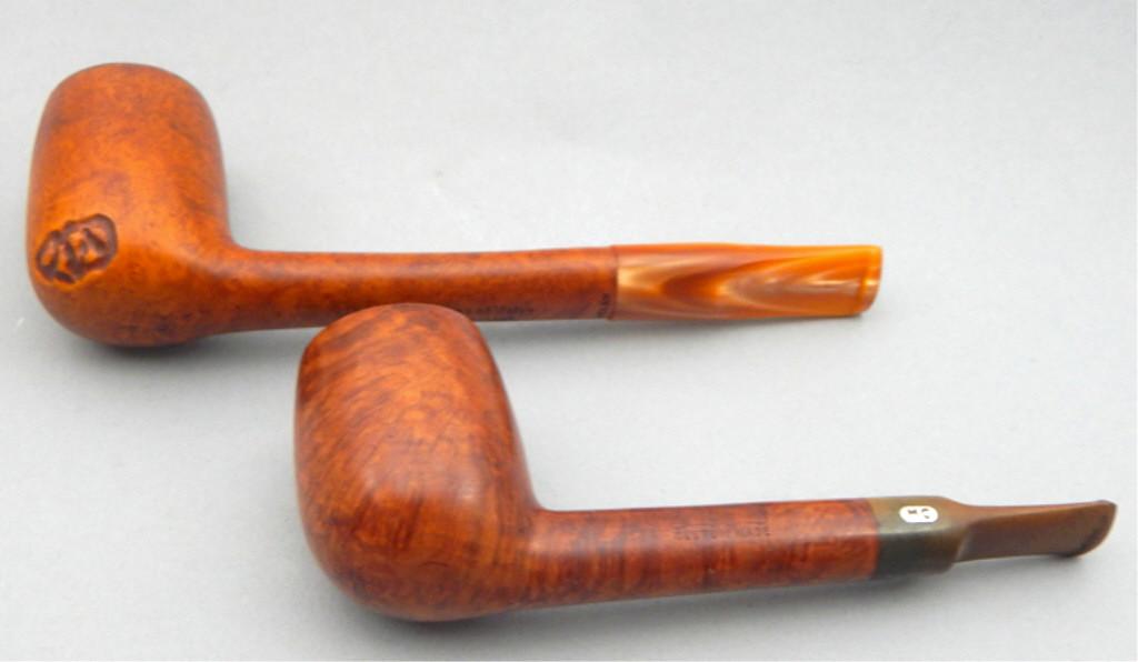 2 Vintage Tobacco Pipes: Marked "Prince of Wales Hand Made Italy" and the other marked "Mastercraft Custom Made". Good condition. Estimate $50 - $100 Starting Bid $10