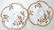 Pair Haviland Limoges France Oyster Plates, c1880
