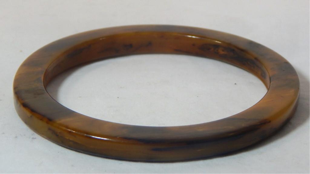 Vintage Rare Black and Brown Bakelite Bangle: Estimate $100 - $200 Starting Bid $20