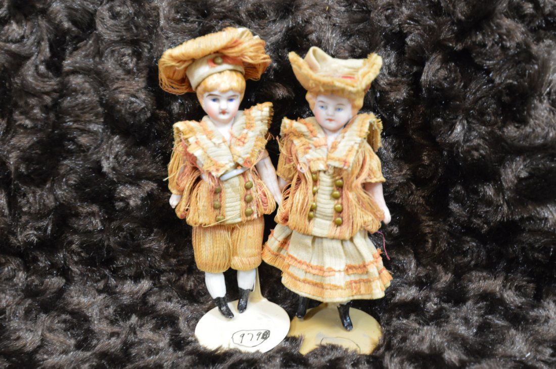 All Original German Twin Boy & Girl 4 1/2" (1 of 2)