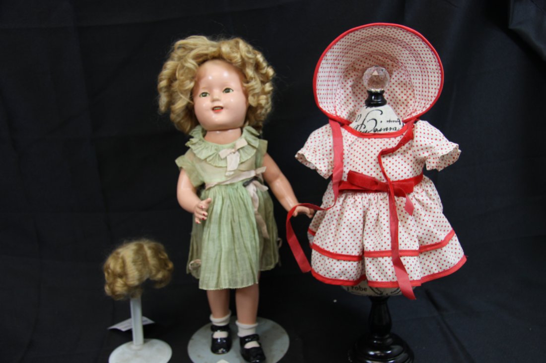 1930's 18" Shirley Temple w Original Tagged Dress. (1 of 5)