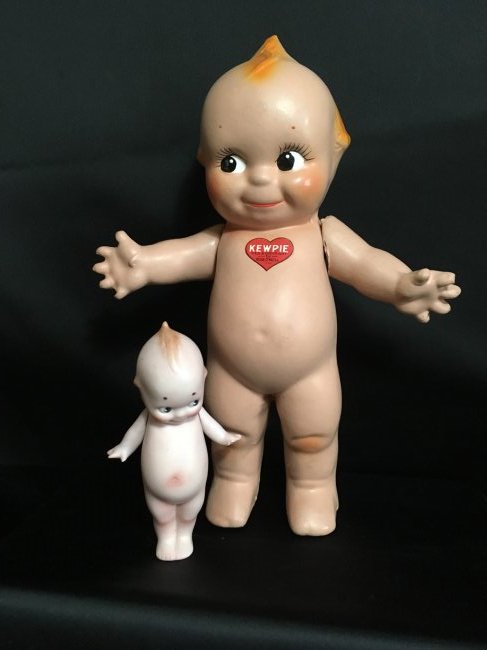 Lot of 2 Kewpie Dolls ~ Bisque/Compo~ (1 of 7)