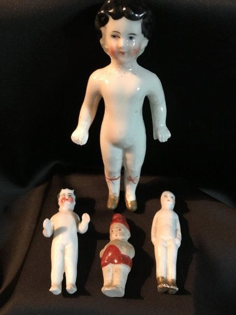 Lot of 19th Century Frozen Charlie Dolls (1 of 6)