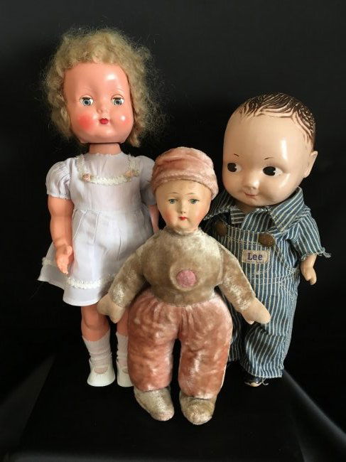 Lot of 3 Antique/Vintage Dolls (1 of 8)
