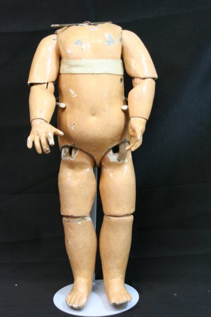 Antique FRENCH Composition Doll Body 18 1/2" (1 of 9)