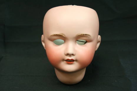 French SFBJ Doll Head 6": Old Hairline On Cheek, No Other Damages Seen On Head. Incised SFBJ/301/Paris/12.