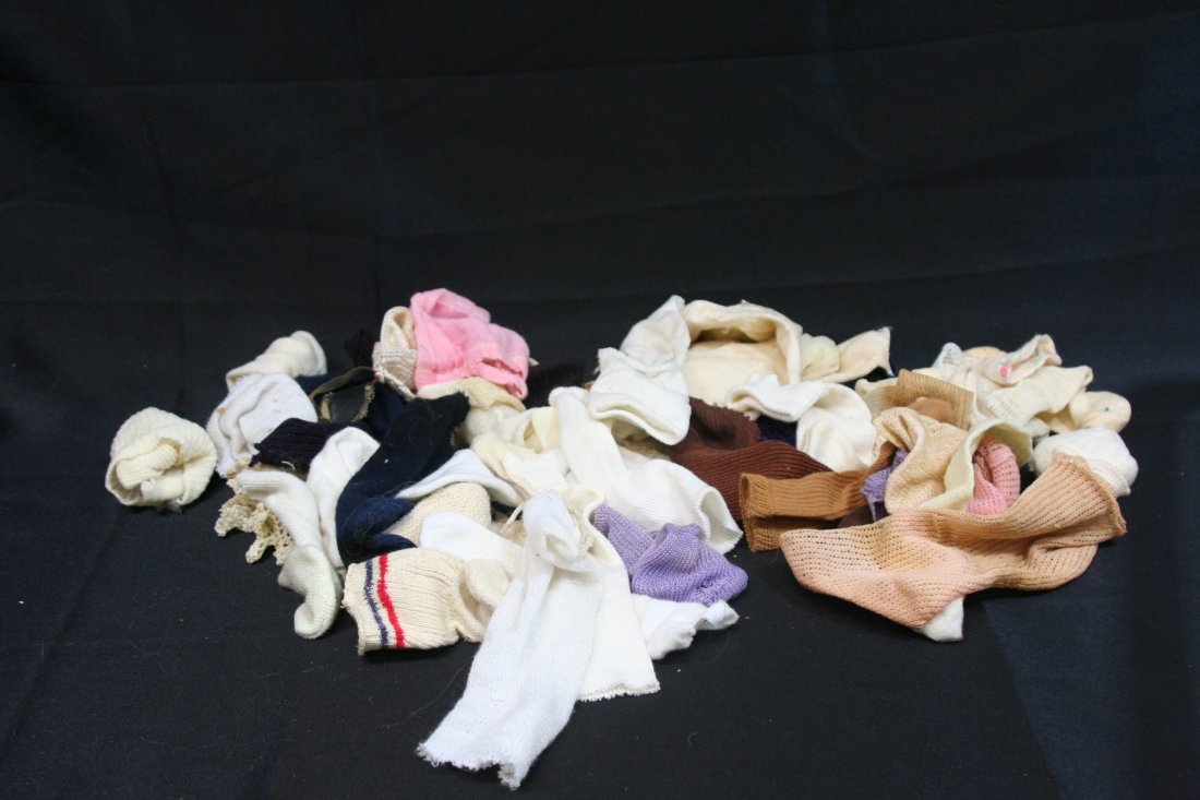Vintage/Antique HUGE Doll Socks Lot (1 of 1)
