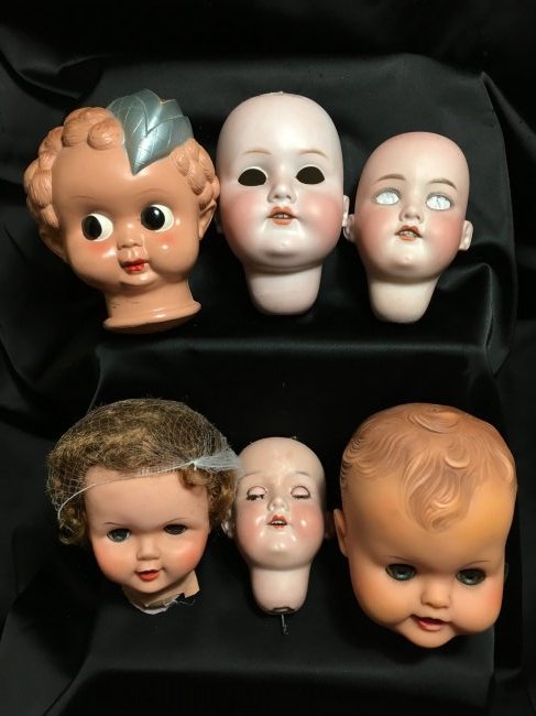 vintage doll heads