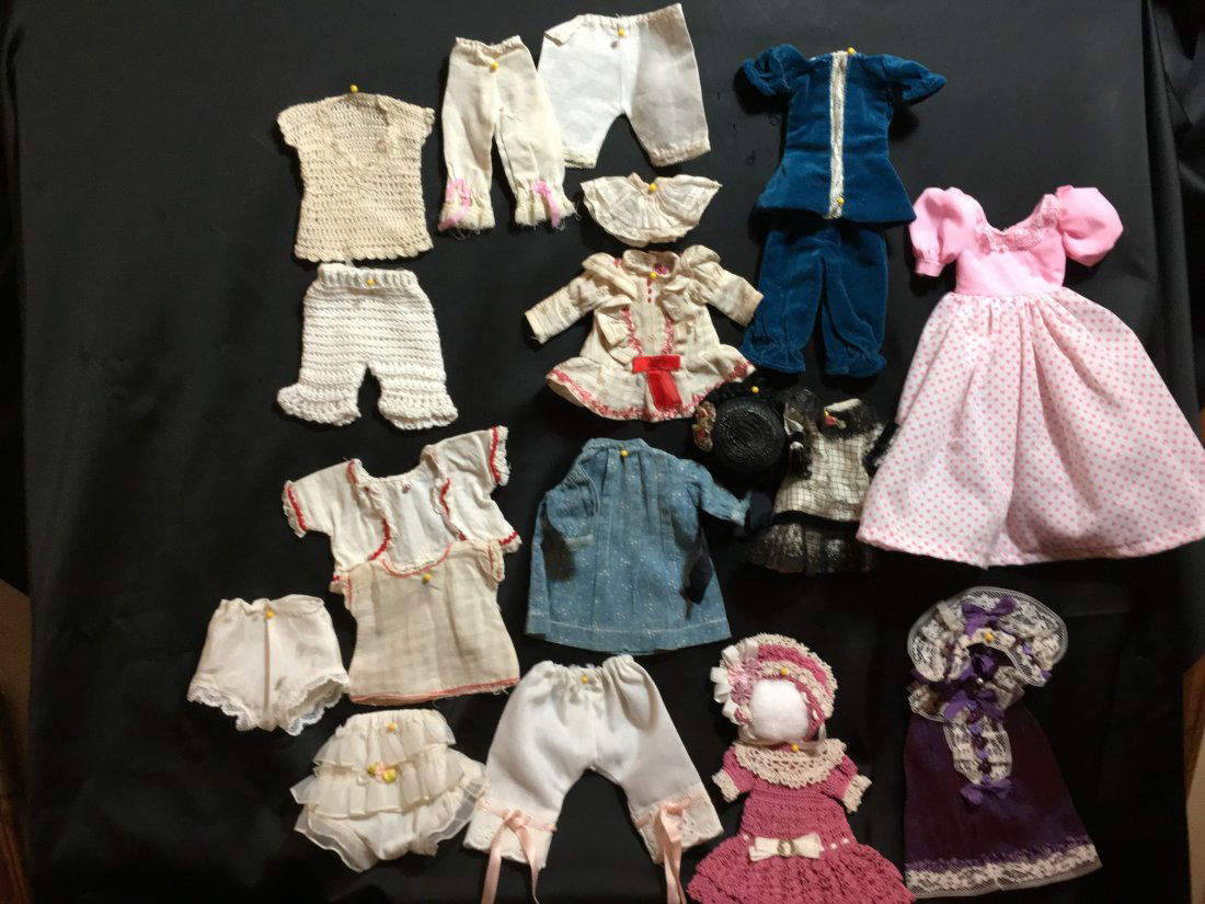 Lot of Antique/Vintage Doll Clothing Small Size (1 of 9)