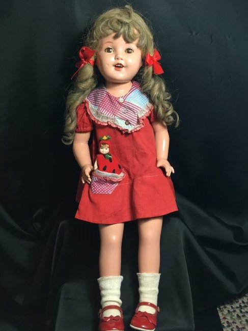27" Composition ShirleyTemple Look-a-Like Charmin1930's (1 of 6)