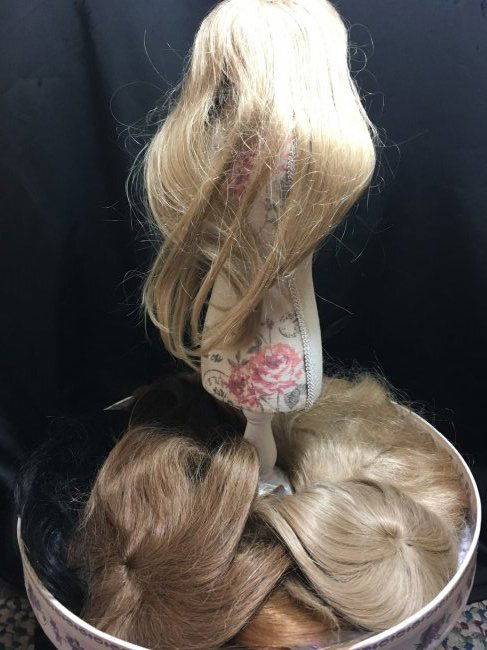 Lot of Human Hair Doll Wigs Extensions Etc. (1 of 6)