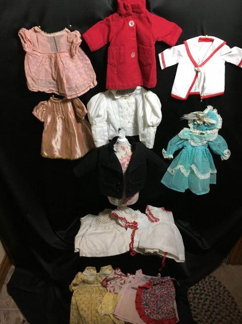 Lot of 16 Pcs Antique/Vintage Doll Clothing (1 of 11)