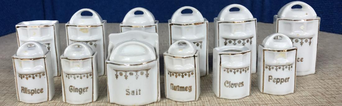 Antique Porcelain Hand Painted Enameled Doll House (1 of 2)