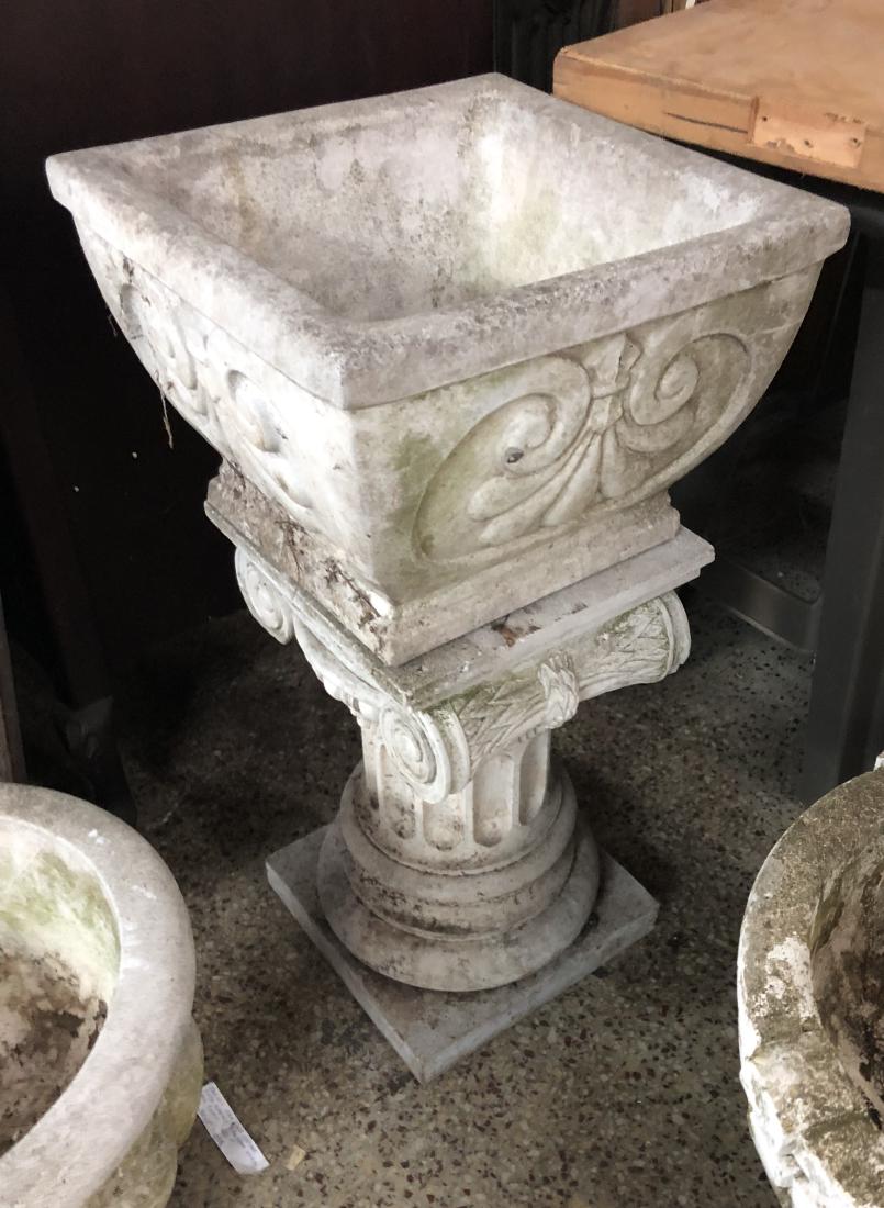 Concrete Planter and Pedestal - LOCAL PICKUP ONLY! (1 of 1)