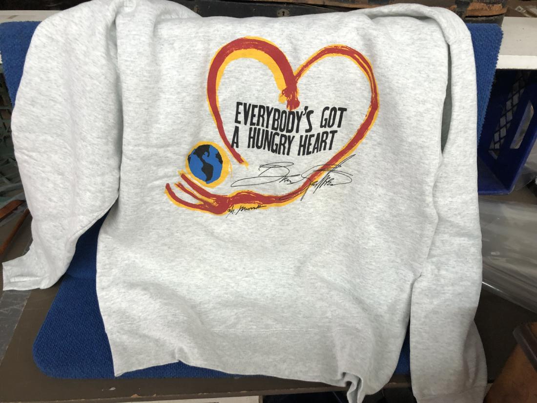 Everybody's Got A Hungry Heart Bruce Springsteen: Bruce Springsteen Sweater from hungerthon '95 sponsored by K-ROCK 92.3