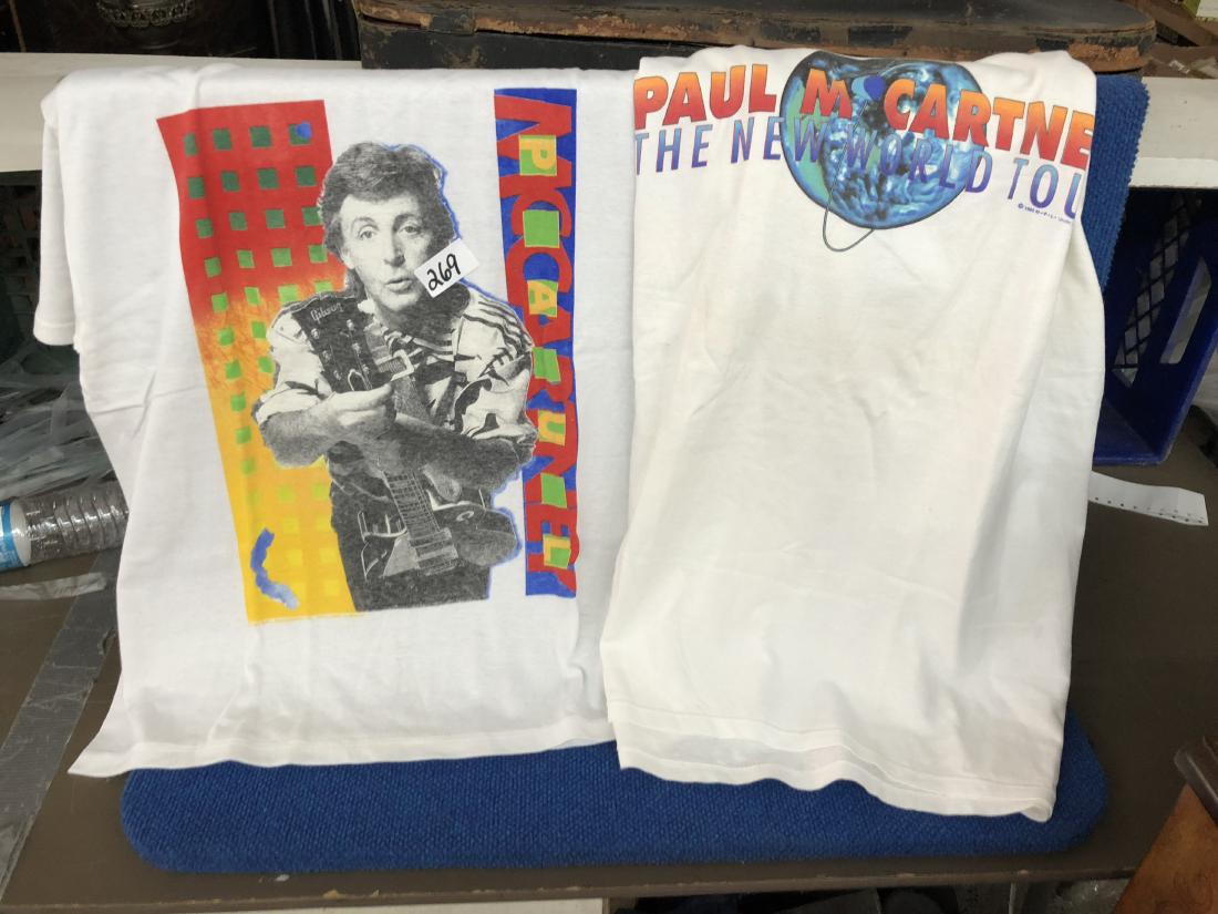 Two Paul McCartney Tour T Shirts (1 of 1)