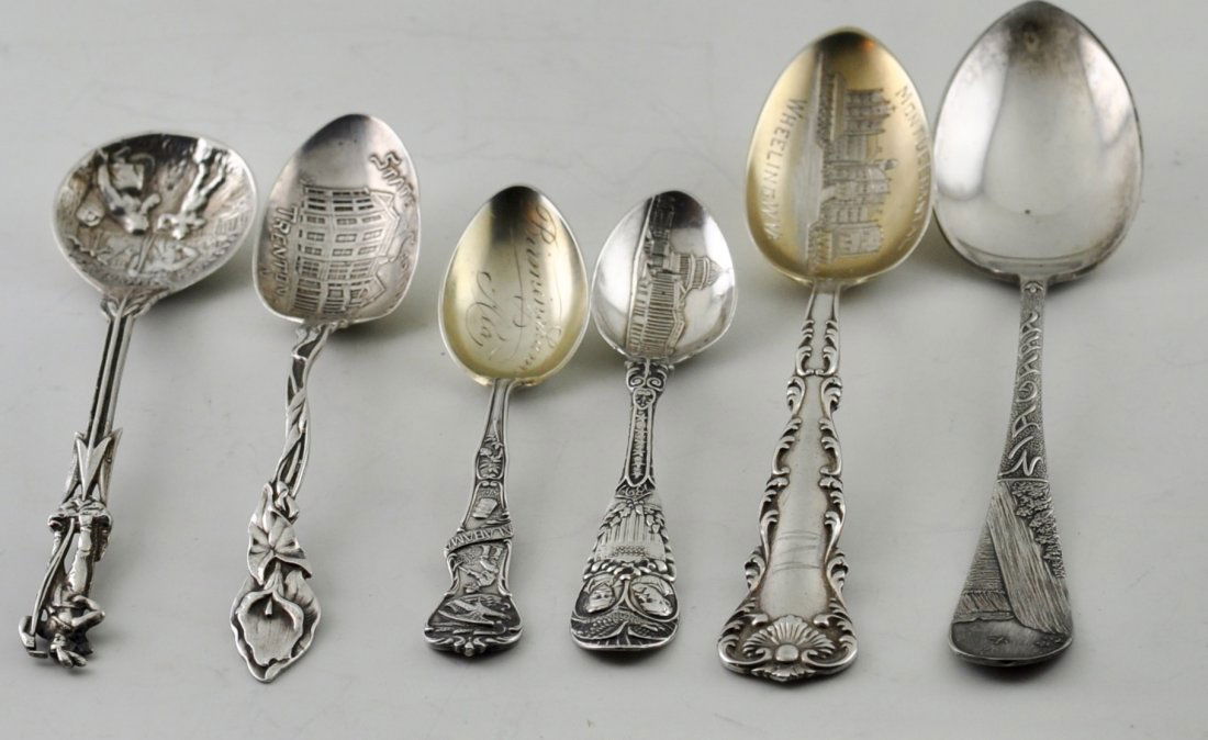 Lot of Sterling Silver Souvenir Spoons (1 of 2)