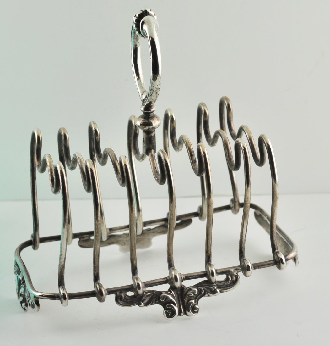 Rare Sterling Toast Rack Duhme & Co: Rare Sterling Toast Rack Duhme & Co 11.3 troy ounces measures w 6 inches d 3 1/2 inches 5 1/2 tall