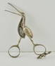 Whimsical  800 Silver Stork W Hidden baby Sewing Item