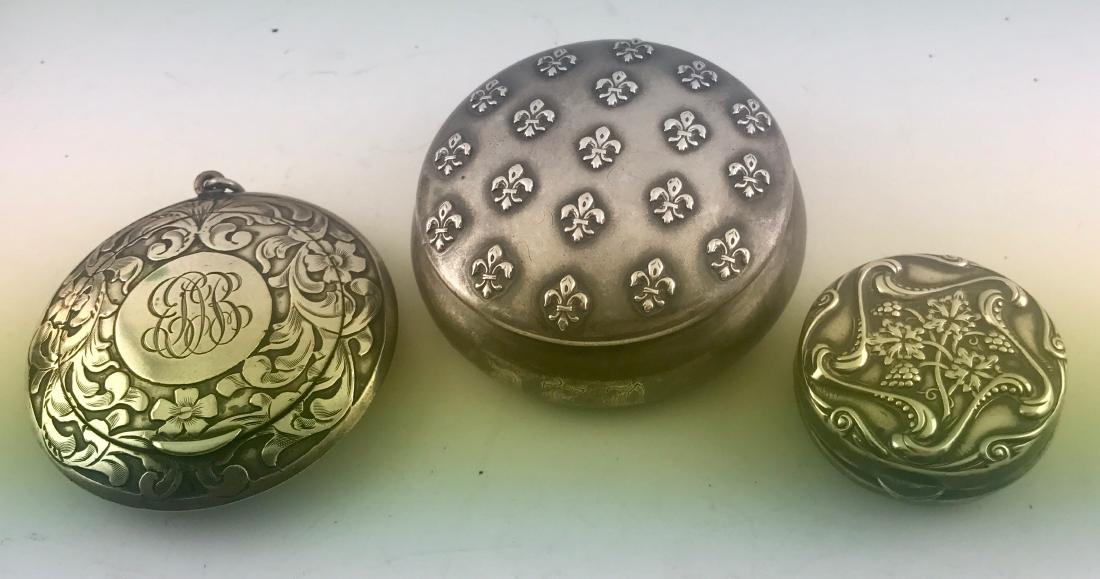 3 Antique Silver Boxes (1 of 1)