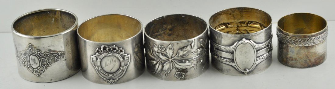 5 800 Silver Napkin Rings 19th Century (1 of 1)