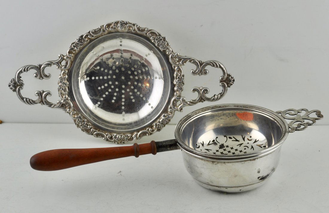 2 Antique English Sterling Tea Strainer (1 of 1)
