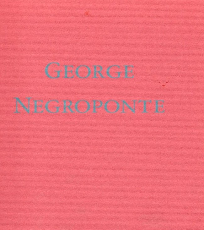 GEORGE NEGROPONTE Jason McCoy inc. 1990 (1 of 1)