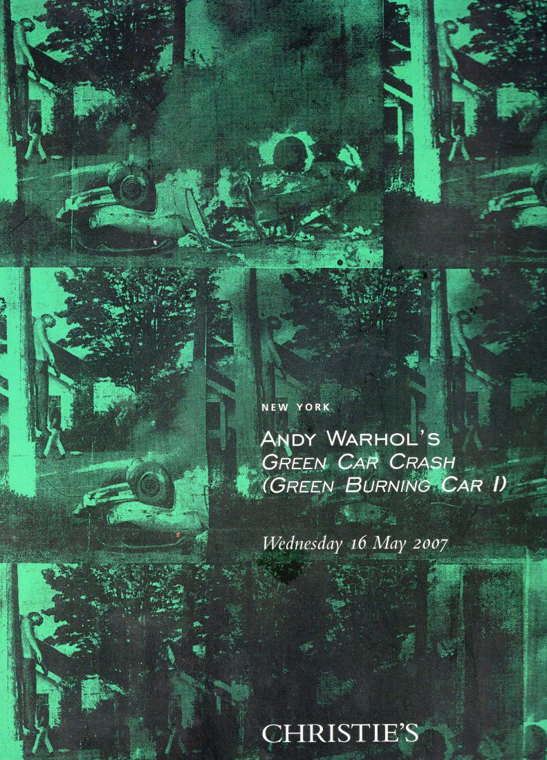 ANDY wARHOLS GREEN CAR CRASH GREEN BURNING CAR 1 (1 of 1)