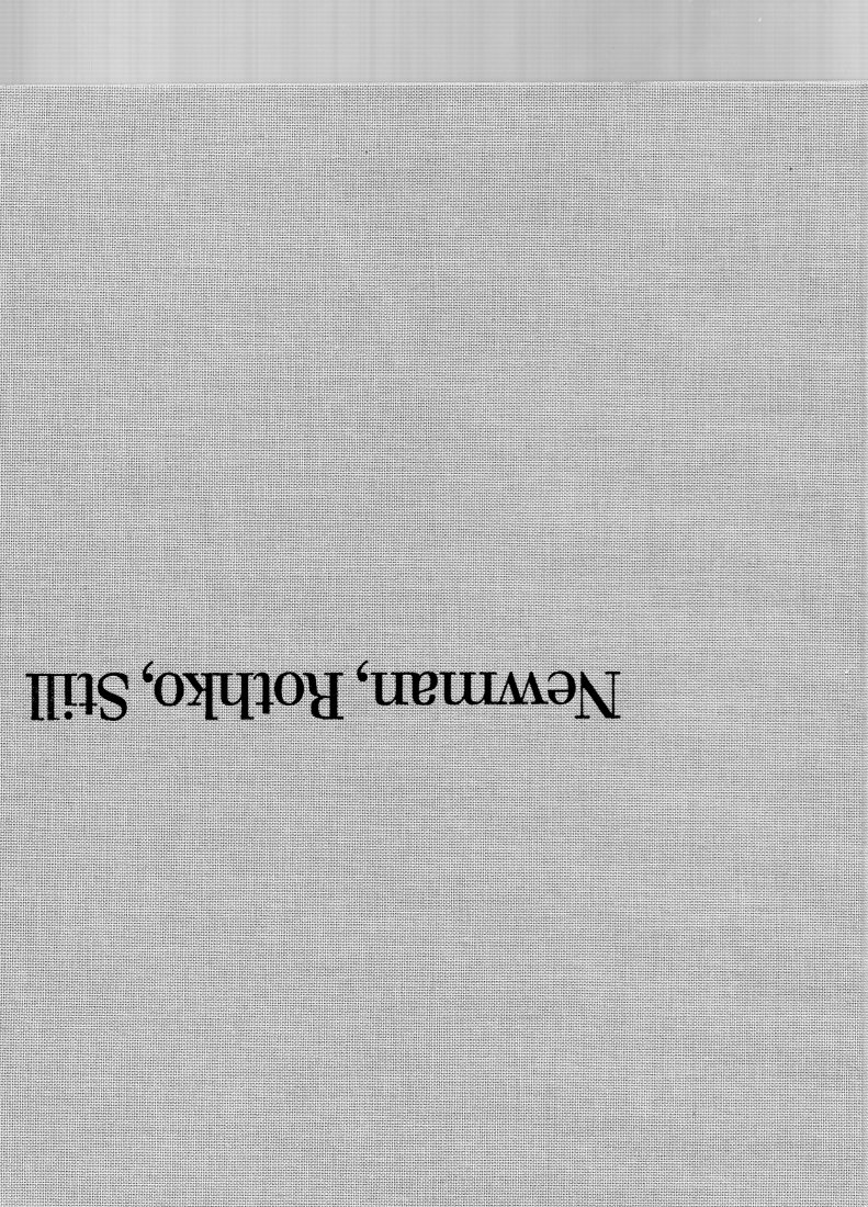 Newman, Rothko, Still: Search for the sublime (1 of 1)