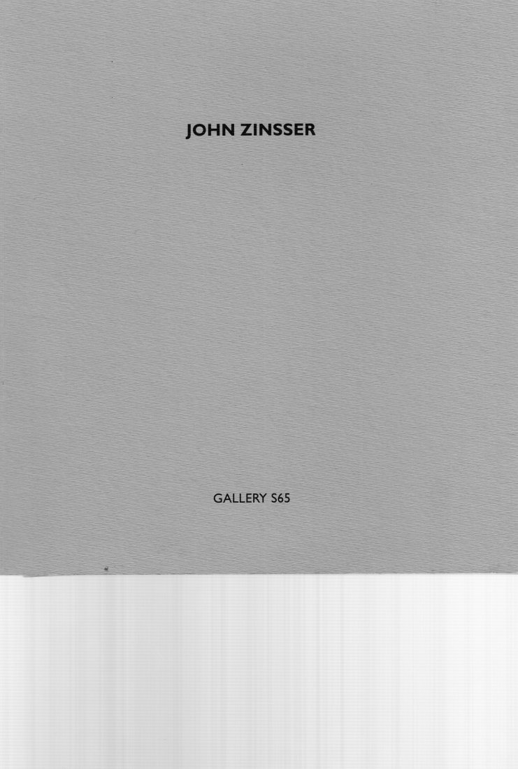 John Zinsser 1995 Gallery S65: John Zinsser 1995 Gallery S65 catalog