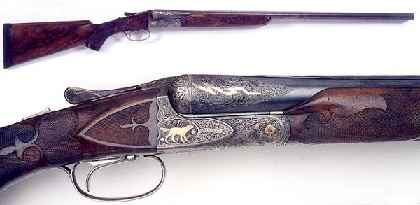A.H. FOX HIGHEST GRADE DOUBLE BARREL SxS SHOTGUN,