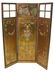 674: LOUIS XVI STYLE THREE-PANEL GILTWOOD FLOOR SCREEN,