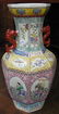 817: PAIR OF CHINESE ENAMELED PORCELAIN VASES, hand pa - 3