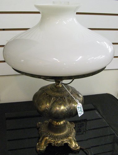 TWO GONE-WITH-THE-WIND STYLE TABLE LAMPS: one wit - 2