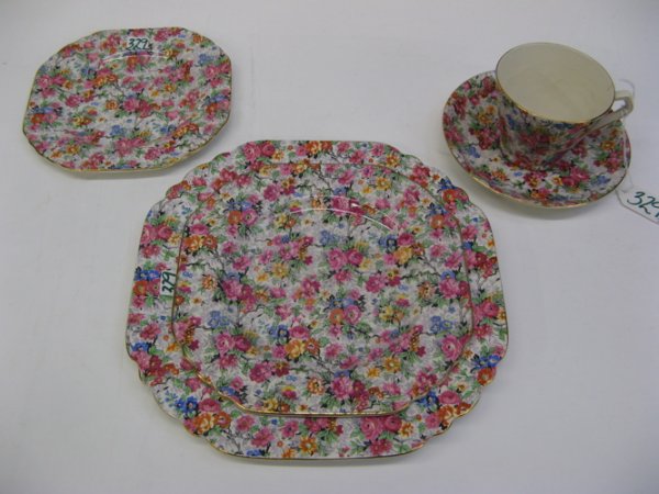 ENGLISH LORD NELSON WARE CHINA SET, 74 piece, in t