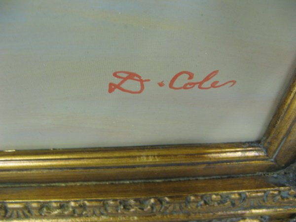 D. COLES OIL ON CANVAS (American, 20th century)  - 2
