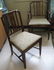 516: SET OF SIX DINING CHAIRS, Sheraton style, America