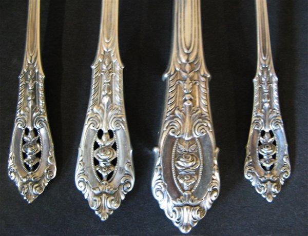 WALLACE ROSEPOINT STERLING SILVER FLATWARE SET - 2