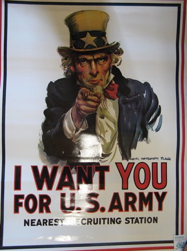 WORLD WAR II COLOR POSTER after the original by J