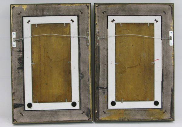 PAIR OF MICHELE RICCI OILS ON WOOD PANEL - 2