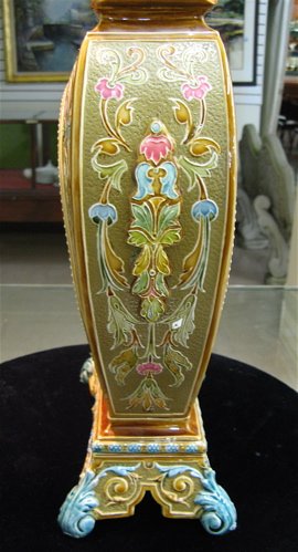 METTLACH MONUMENTAL VASE, having shouldered ovifo - 6