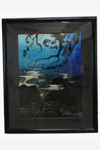 EYVIND EARLE SERIGRAPH (American, 1916-2000) Lan