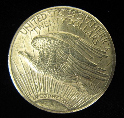 U.S. TWENTY DOLLAR GOLD COIN, St. Gaudens type, 1 - 2