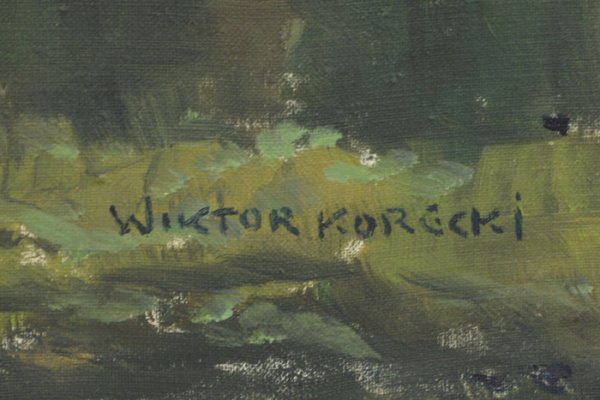 VIKTOR KORECKI OIL ON CANVAS (Polish, 1890-1980)  - 2
